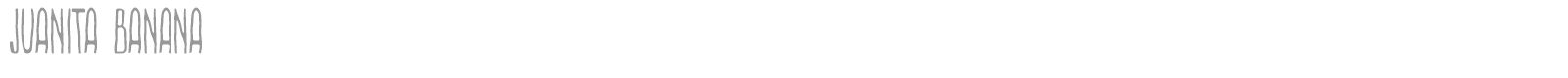 Juanita Banana font preview
